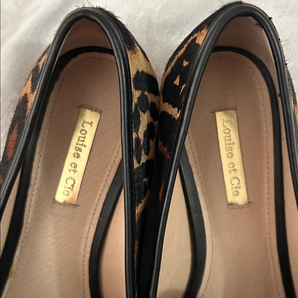 Louise et Cie blondell Leopard calf hair women’s Loafers with Tassels sz 7.5M/38 - Picture 4 of 16